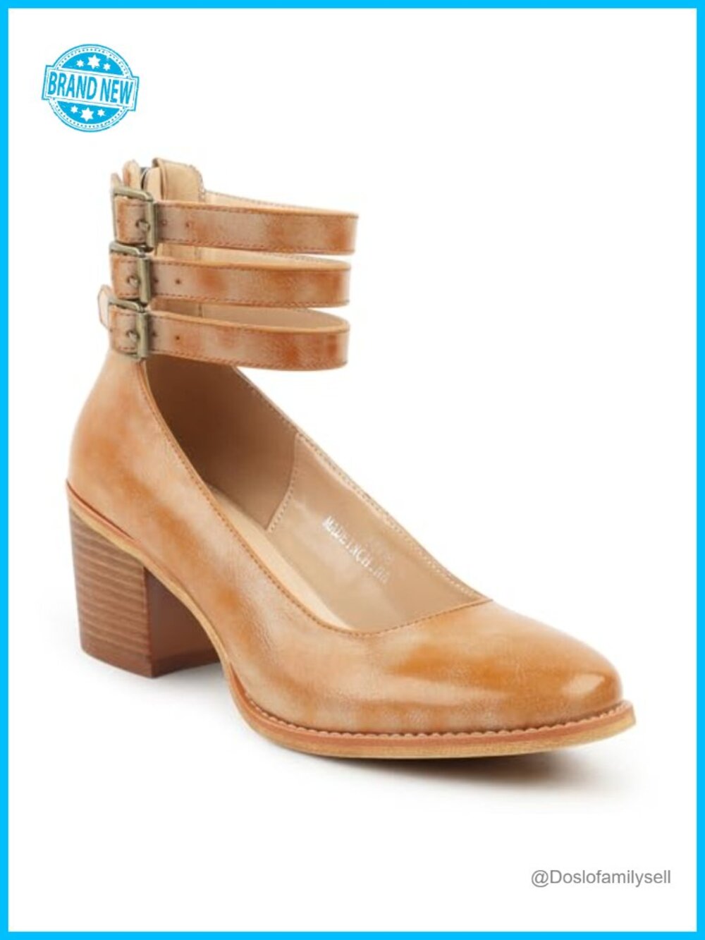 Women's Mary Jane Heels Closed Round Toe Chunky Block Pump Dress Shoes